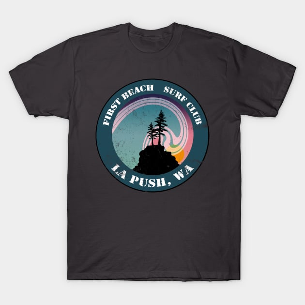 First Beach Surf Club T-Shirt by Megan Noble